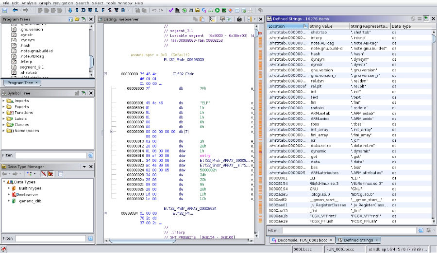 Ghidra Defined Strings