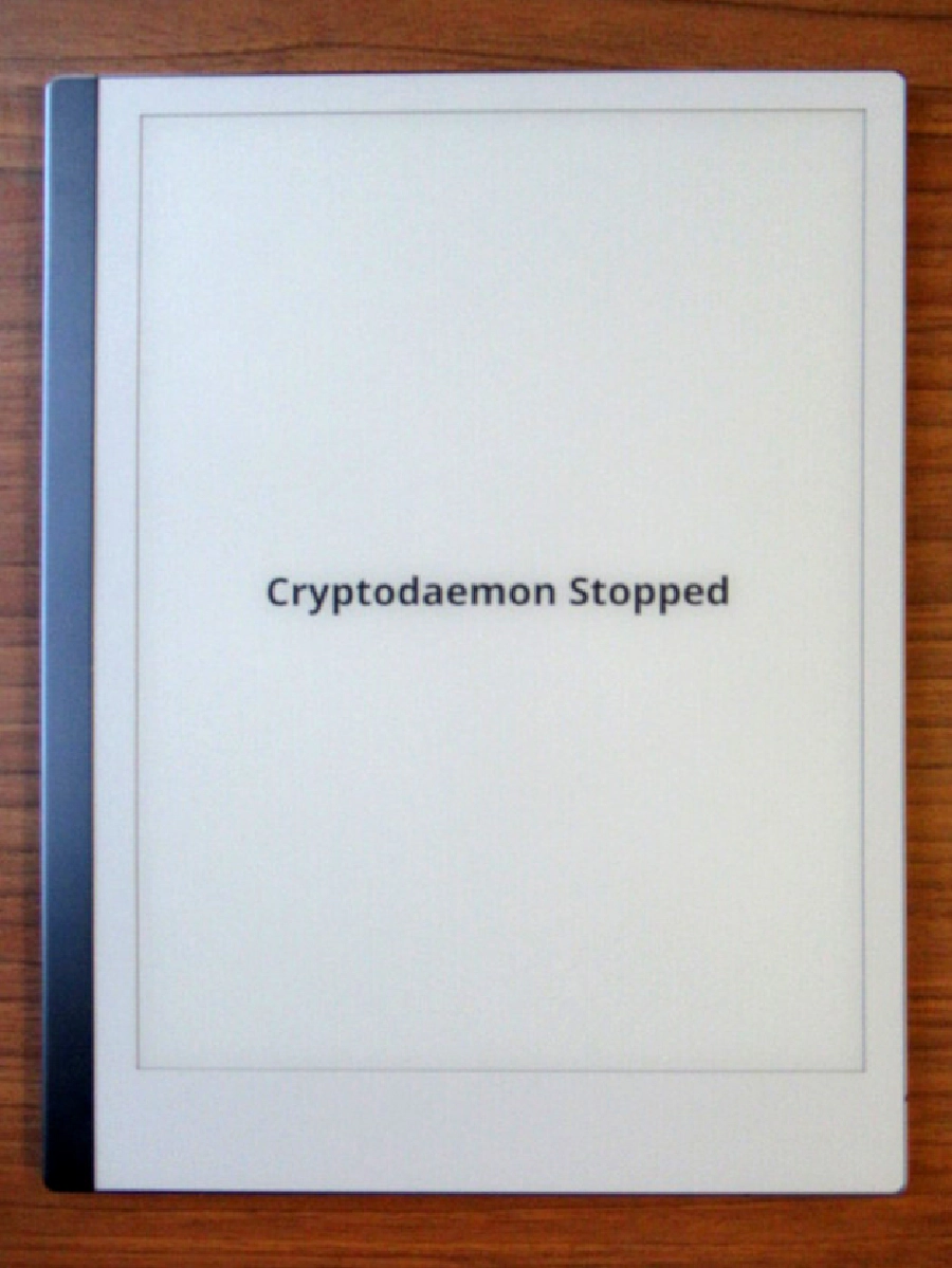 Cryptodaemon Stopped Message