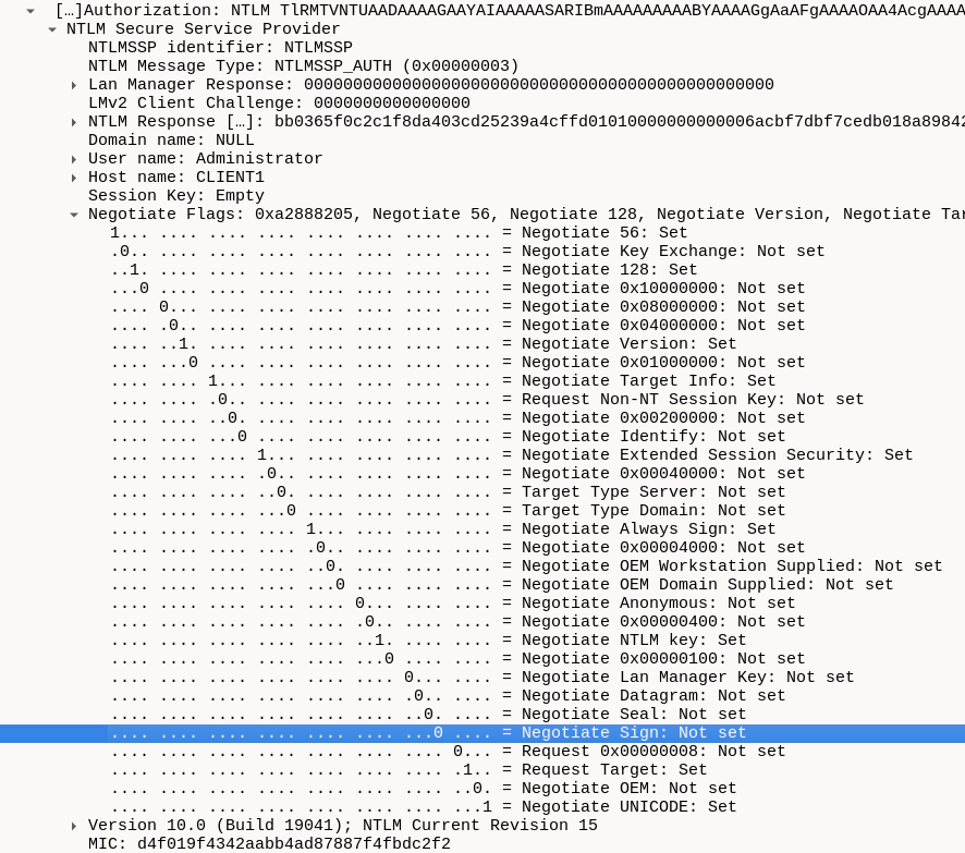 Signing not available for HTTP connection